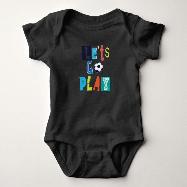 Le'ts Go Play Baby Bodysuit (Front)