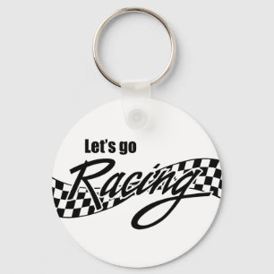 Let's Go Racing Key Ring