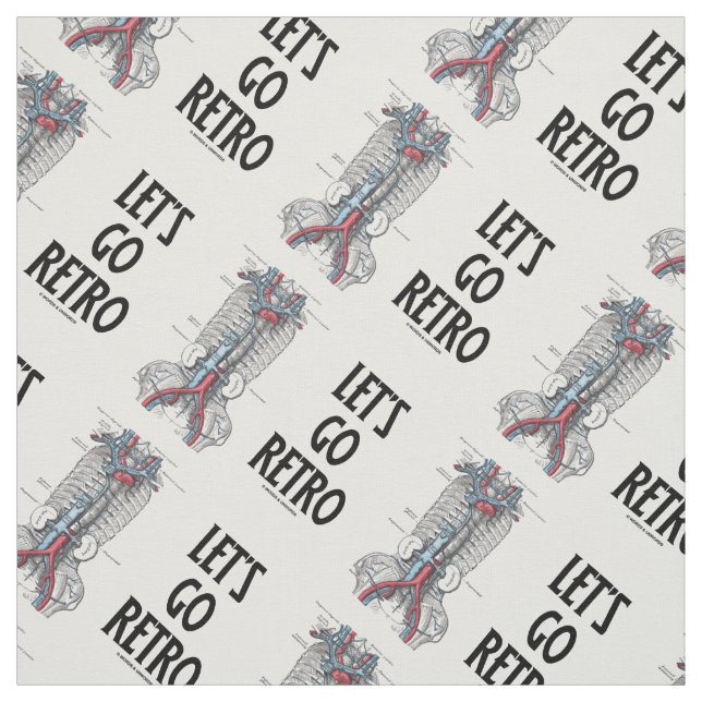 Let's Go Retro Retroperitoneal Vasculature Fabric (Swatch)