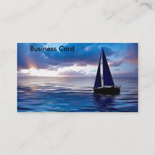 Let's Go Sailing Business Card (Front)
