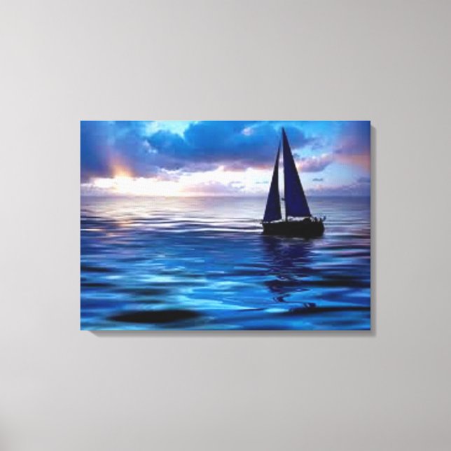 Let's Go Sailing Canvas Print (Front)