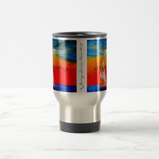 Let's Go Sailing Mug - Jenny Simon Merchandise (Center)