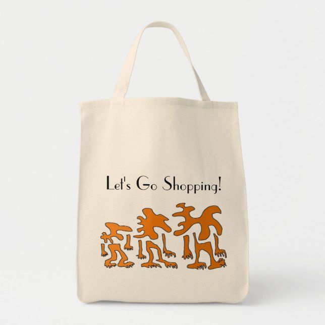 Let's Go Shopping Bag! Tote Bag (Front)