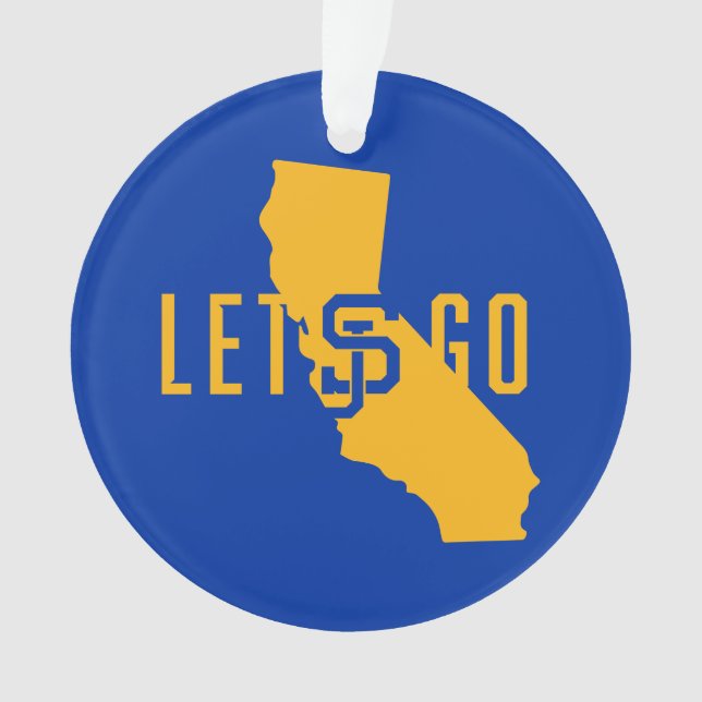 lets go SJ Ornament (Front)