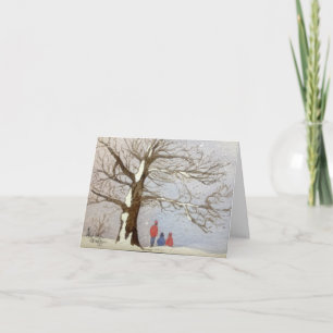 Let's Go Sledding Christmas Card