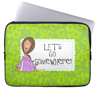 Let's go somewhere Laptop sleeve