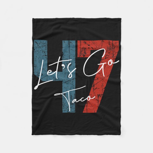 Let's Go Taco 8647 Us Flag 86 47 Men Women 6  Fleece Blanket (Front)