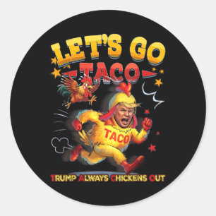 Lets Go Taco Classic Round Sticker