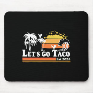 Let's Go Taco Est 2025 Retro Chickens Out T.a.c.o Mouse Mat