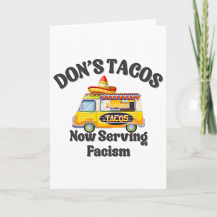 Let's Go Taco Funny Trump Always Chickens Out 27 Card