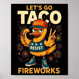 Let's Go Taco Meme Poster