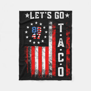 Let's Go Taco Shirt Funny Let's Go Taco 2 Fleece Blanket