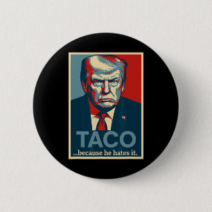 Let's Go Taco Trade Parody Graphic Donnie Taco Mem 6 Cm Round Badge