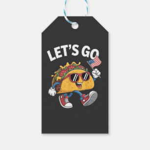 Let's Go TACO Trump  4th Of July Taco Lovers Gift Tags
