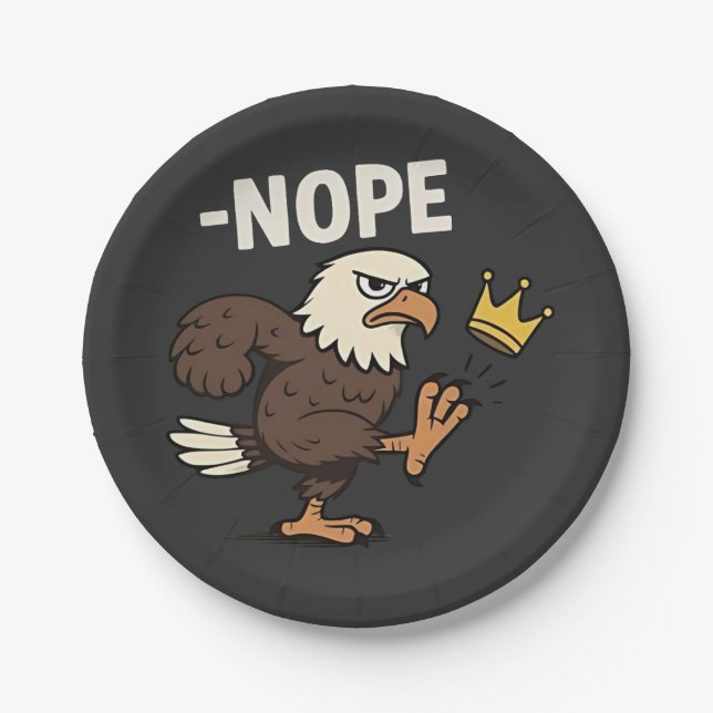 Let's Go TACO Trump  4th Of July Taco Lovers Paper Plate (Front)