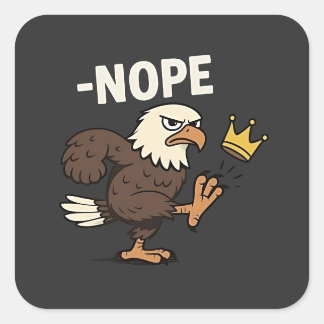 Let's Go TACO Trump  4th Of July Taco Lovers Square Sticker (Front)