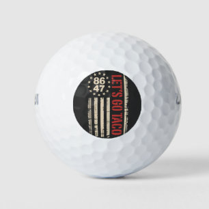 Let's Go TACO Trump Always Chickens Out Golf Balls