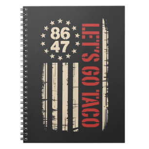 Let's Go TACO Trump Always Chickens Out Notebook