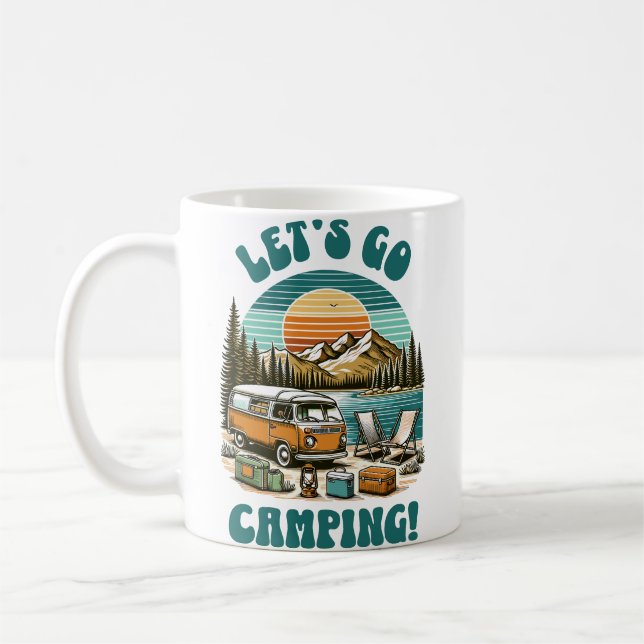 Let's Go to Camping Coffee Mug (Left)