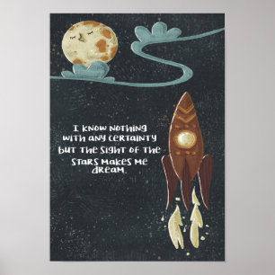 Let's Go To Space Wall Art