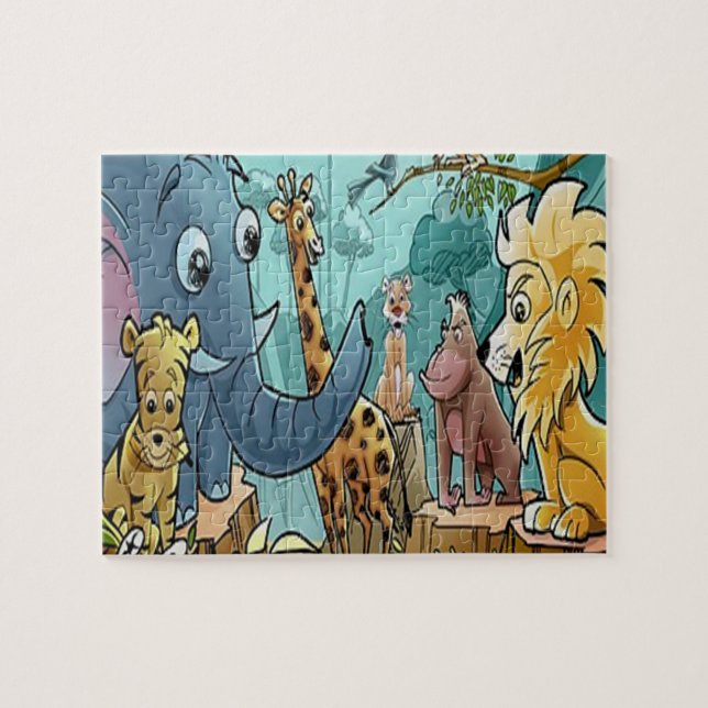 Lets Go To The Zoo Puzzle with Gift Box (Horizontal)