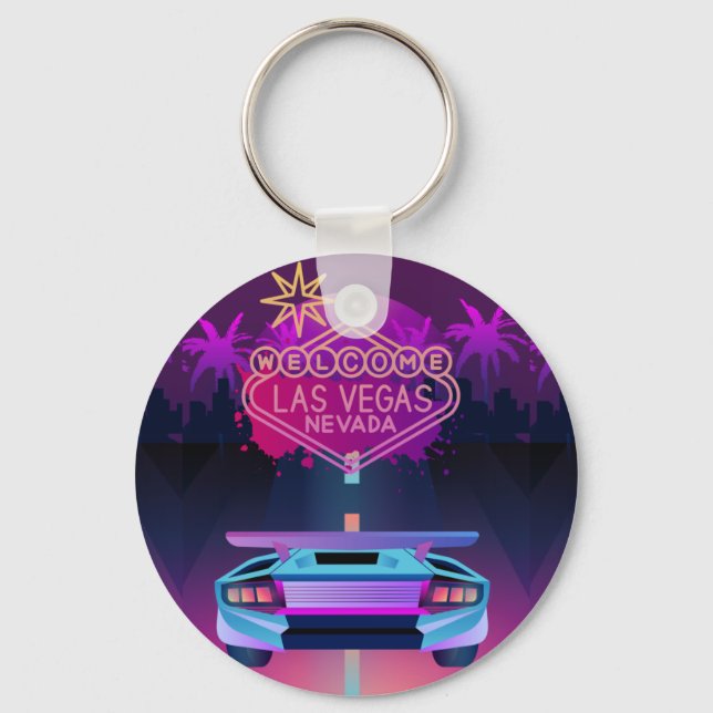 lets go to vegas key ring (Front)