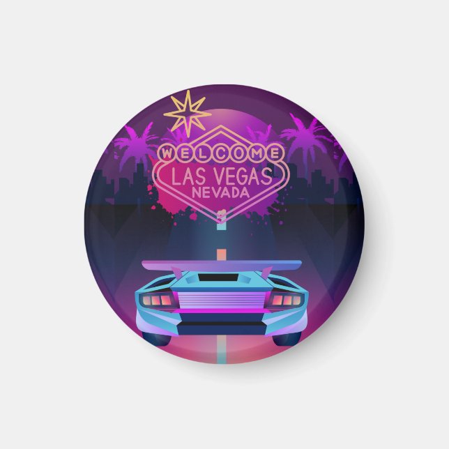 lets go to vegas magnet (Front)