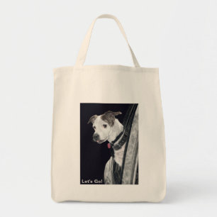 "Let's Go!" - Tote - Adventure Dog (with text) Bag