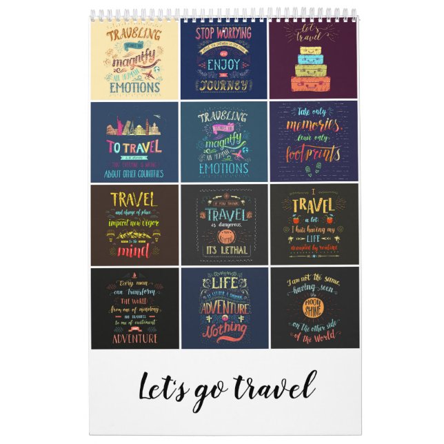 Let's go travel Calendar (Cover)