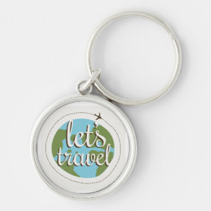 Lets Go Travel Key Ring
