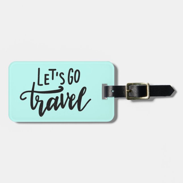 Let's Go Travel Luggage Tag (Front Horizontal)
