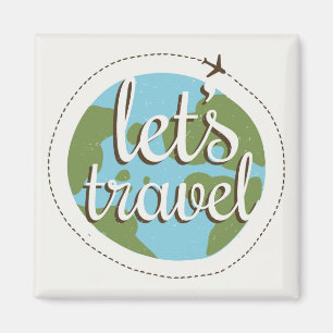 Lets Go Travel Magnet