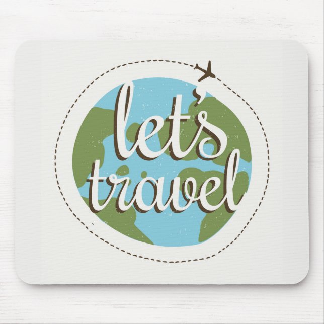 Lets Go Travel Mouse Mat (Front)