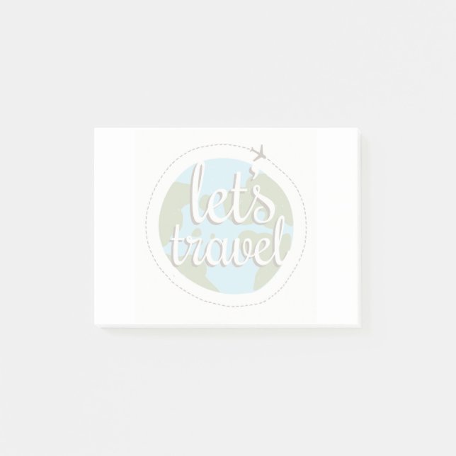 Lets Go Travel Post-it Notes (Front)