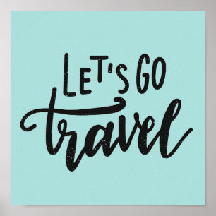 Let's Go Travel Poster