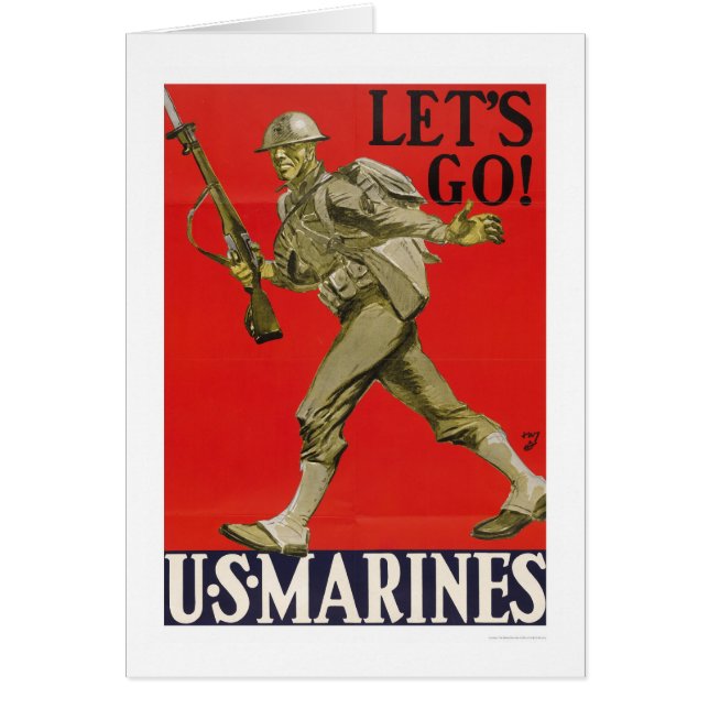 Let's Go!  U.S. Marines. (Front)
