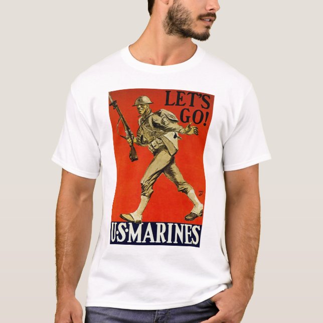Let's Go! ~ US Marines T-Shirt (Front)