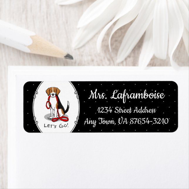Let's Go! (walk) Beagle Dog (tri color 3) Cute (Insitu)