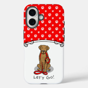 Let's Go! Walk Chesapeake Bay Retriever (dg tan) iPhone 16 Case