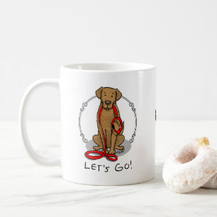 Let's Go! Walk Chesapeake Bay Retriever (dg tan) Coffee Mug