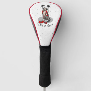 Let's Go! Walk Chinese Crested Dog (hl blk wh 1) Golf Head Cover