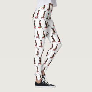 Let's Go! Walk Miniature Pinscher (black tan 1) Leggings