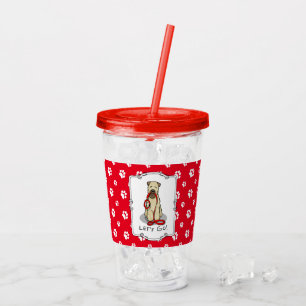 Let's Go! Walk Wheaten Terrier Dog (wheaten 1b2) Acrylic Tumbler