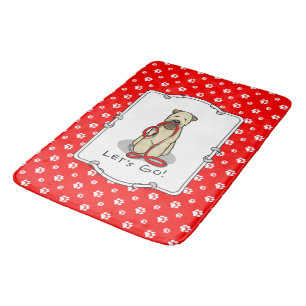 Let's Go! Walk Wheaten Terrier Dog (wheaten 1b2) Bath Mat