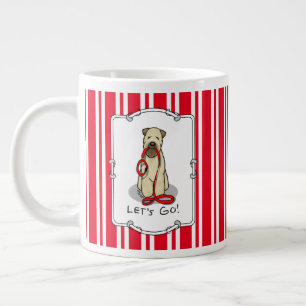 Let's Go! Walk Wheaten Terrier Dog (wheaten 1b2) Large Coffee Mug