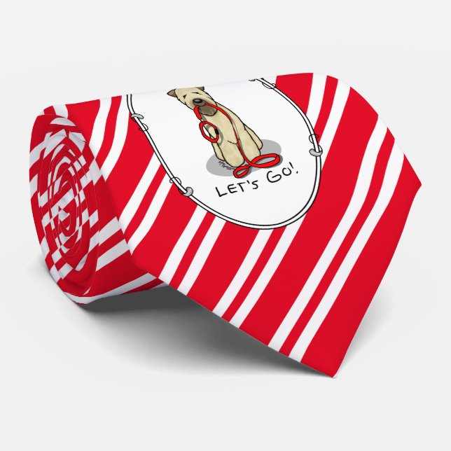 Let's Go! Walk Wheaten Terrier Dog (wheaten 1b2) Tie (Rolled)