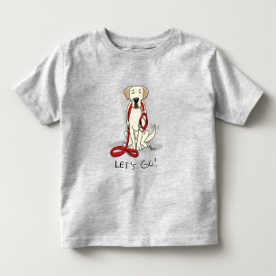 Let's Go! Yellow Labrador Retriever - Cute Dog Toddler T-Shirt