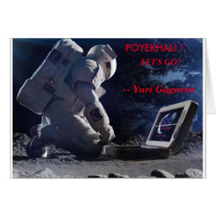 LET'S GO! - Yuri Gagarin Card Blank