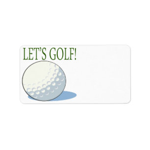 Lets Golf Label