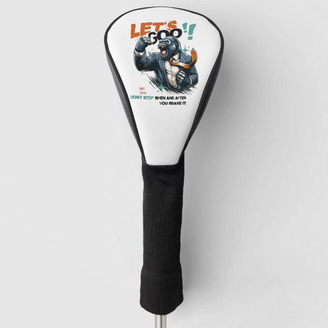 LET'S GOO LESSONS LEARN GOLF HEAD COVER  (Front)